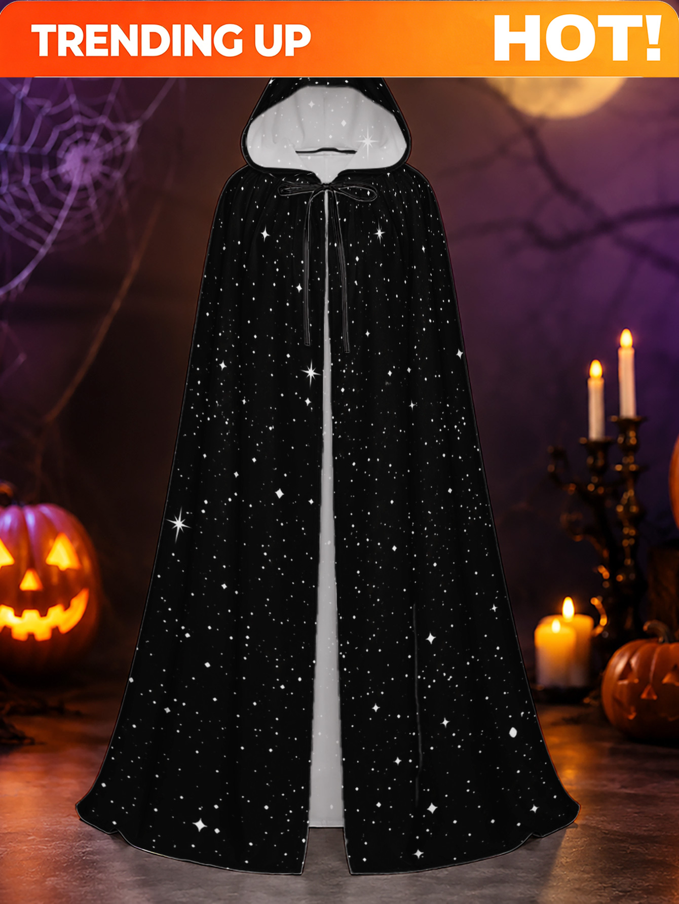 Custom Night Sky - Cape en polyester personnalisable, lavable en