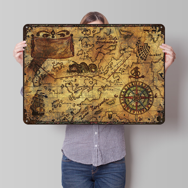 Custom Map Poster - Affiche imprimée de la carte du