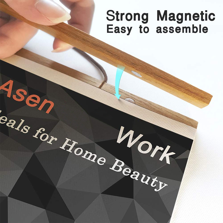 Cadre magnétique pour affiches - Engraved Wood Frame avis et prix
