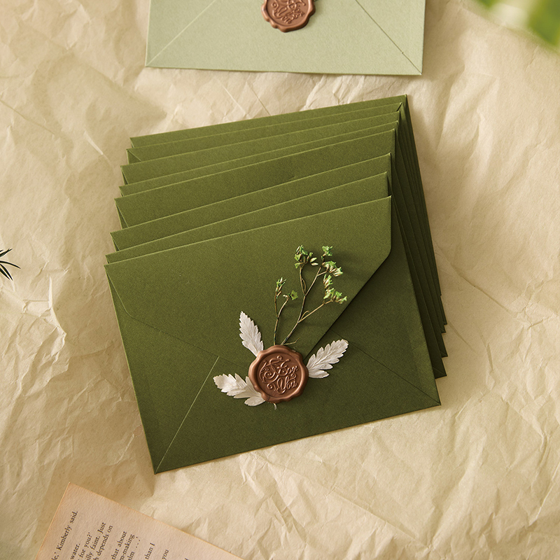 Enveloppe verte 16x12cm, 30 pi - Wax Seal Letter Kit avis et prix