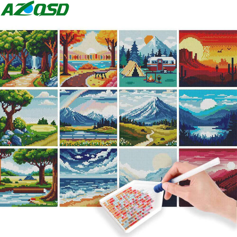 AZQSD 12 pièces diamant peintu - Photo Mosaic Print avis et prix