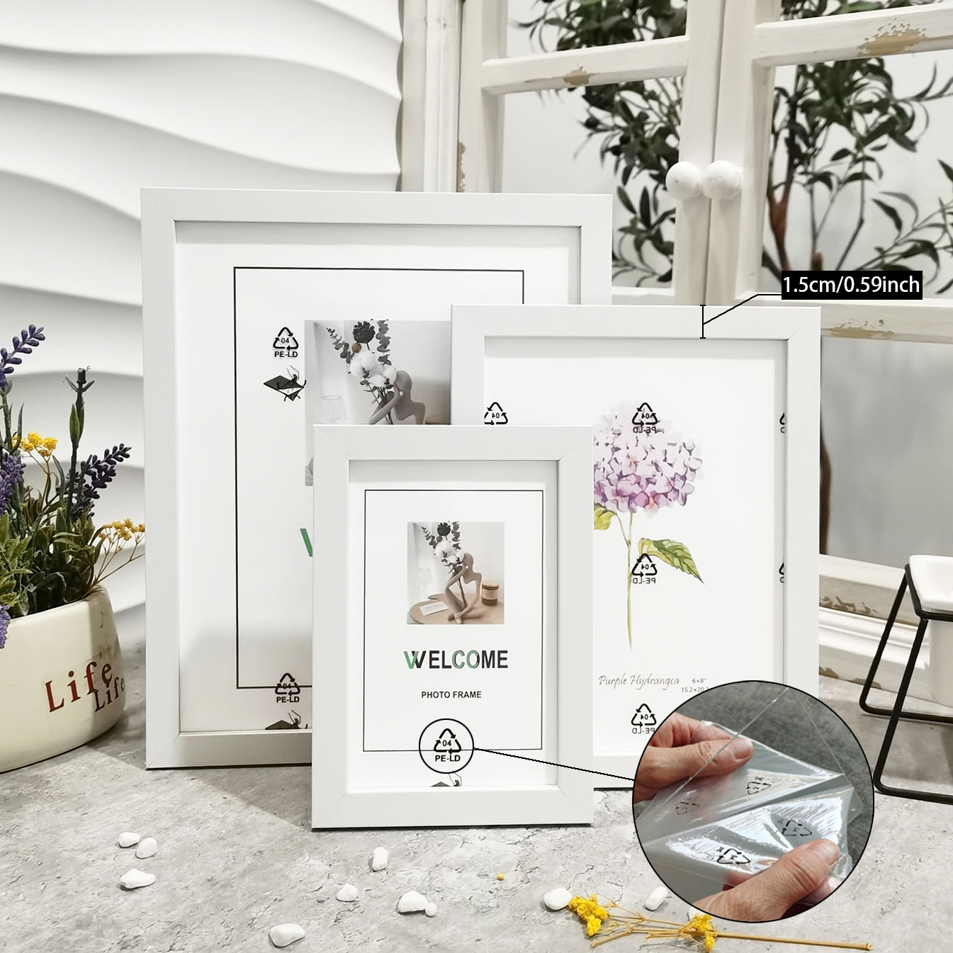 Ensemble de cadres Photo en bo - Engraved Wood Frame avis et prix