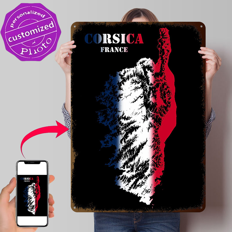 Affiche métallique Carte de re - Custom Map Poster avis et prix
