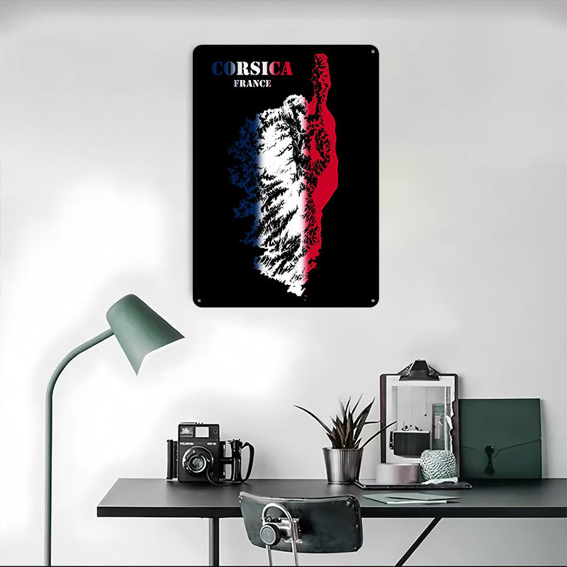 Affiche métallique Carte de re - Custom Map Poster avis et prix