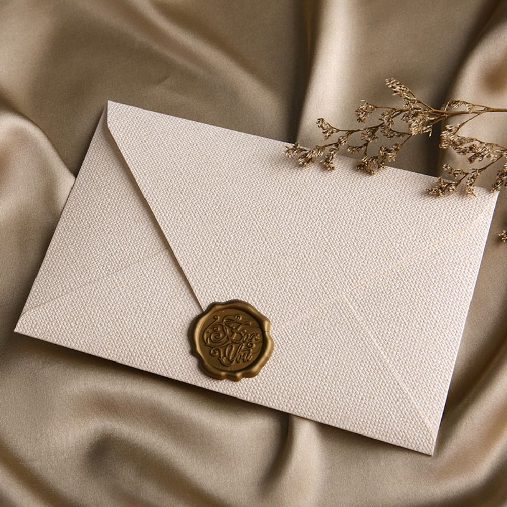 Enveloppe rétro Texture lin Si - Wax Seal Letter Kit avis et prix
